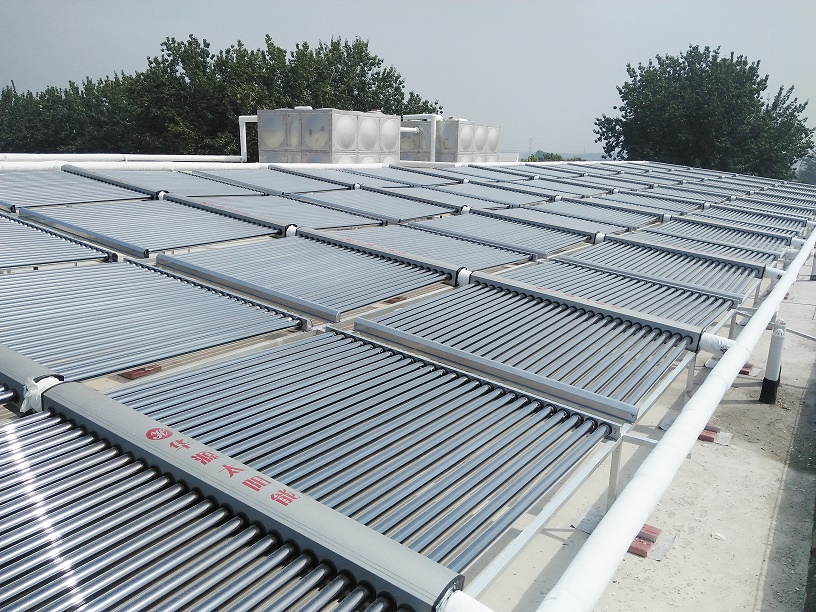 石家莊學校大型太陽能熱水系統工程熱線：4006-311-665